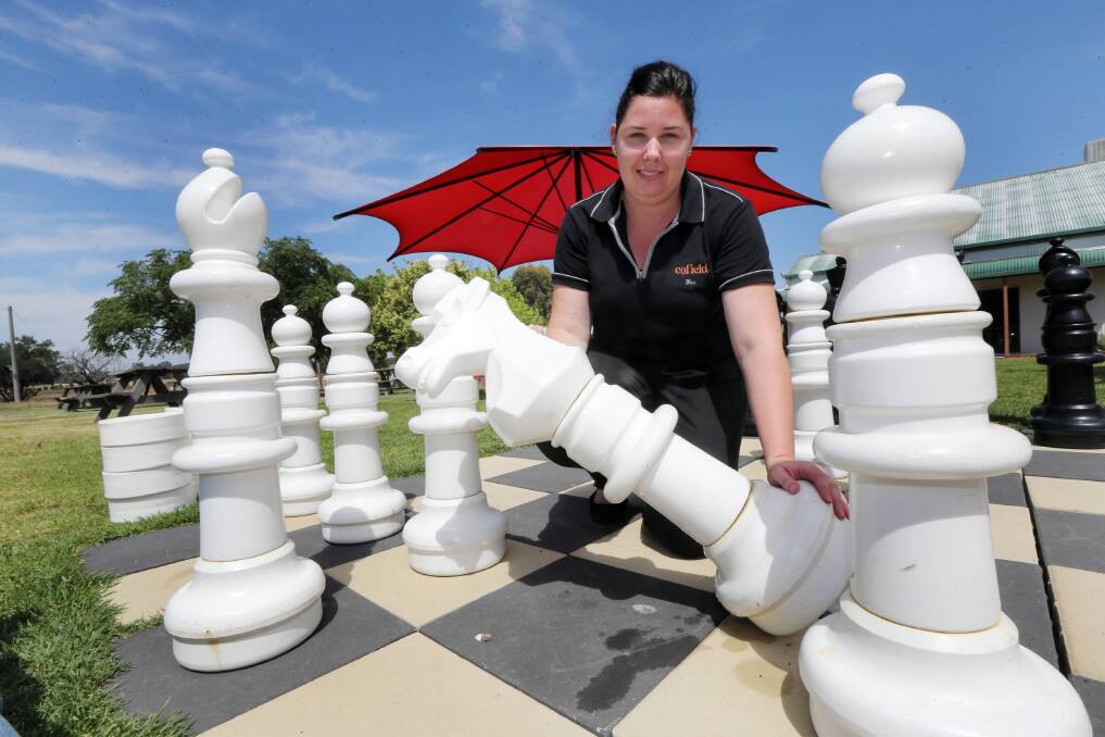 Cofield Wines’s Bec Simpson says the theft of chess pieces had diminished her trust. Picture: PETER MERKESTEYN