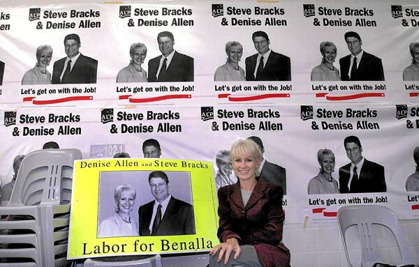 Denise Allen, pictured here before the 2000 state by-election, is looking to return to politics at a federal level.
