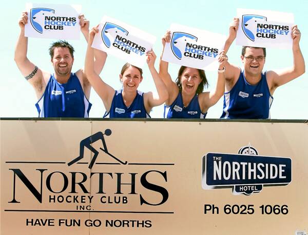 Trevor Drummond, Madeline Poulton, Nan Latta and Kevin Poulton are looking forward to the season ahead with Norths.