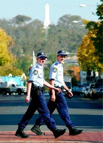Constables Damien Howells and Luke Watson. Picture: DAVID THORPE