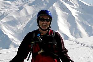 Graeme Nelson, pictured on a recent skiing trip to Kashmir, loved outdoor sports.
