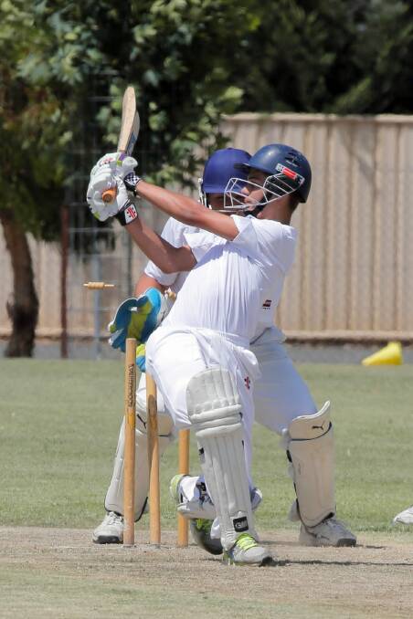 CAW Country’s Coby Ross is clean-bowled against CAW in the under-16s.