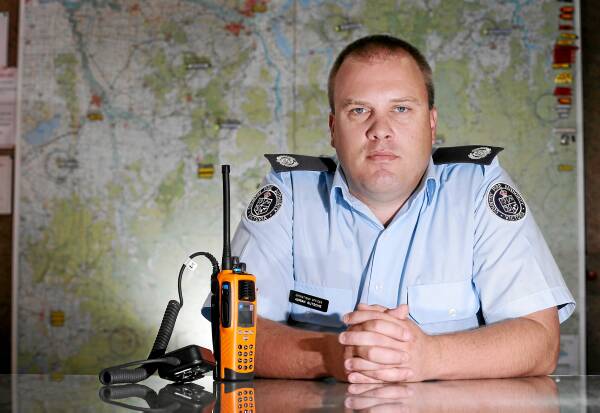 Operations Officer Adrian Gutsche is prepared for the possibility of fires. Picture: JOHN RUSSELL
