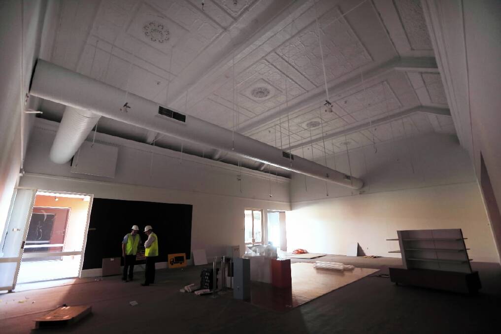 The old art gallery prior to the construction of the new Albury Art Gallery. This is the main gallery.