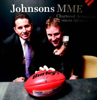 Johnsons MME’s Cameron Diffey and Paul Goonan yesterday. Picture: GLENN HENDERSON