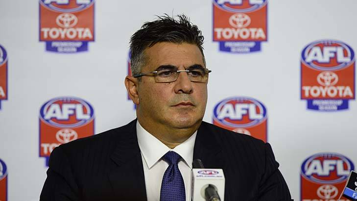 Andrew Demetriou will step down as AFL CEO at the end of 2014. Photo: Penny Stephens