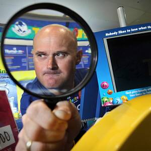 Wodonga Plaza Tattslotto co-owner Tony Thorp is on the hunt for the winning ticket owner. Picture: BEN EYLES
