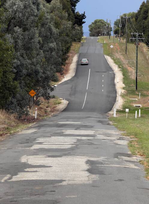 Kerr Road at Thurgoona is in a state of disrepair.