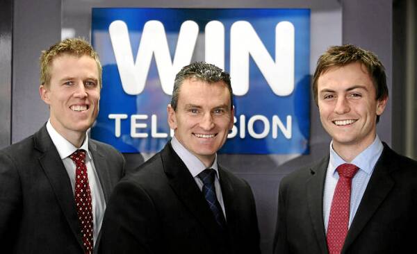 WIN’s Nathan Motton, Andrew Moir and James Oaten. Picture: TARA ASHWORTH