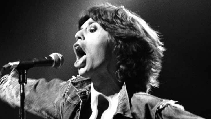Mick Jagger, pictured in 1973, had donned glitter and glam rags for his glam-rock 1972 US tour with the Sones.