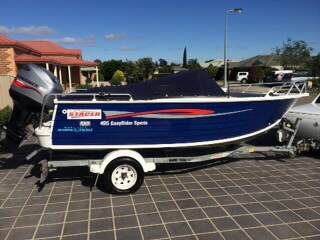 Police are appealing for anyone who has seen this boat, which was taken from a Wangaratta business on Saturday, to contact them.