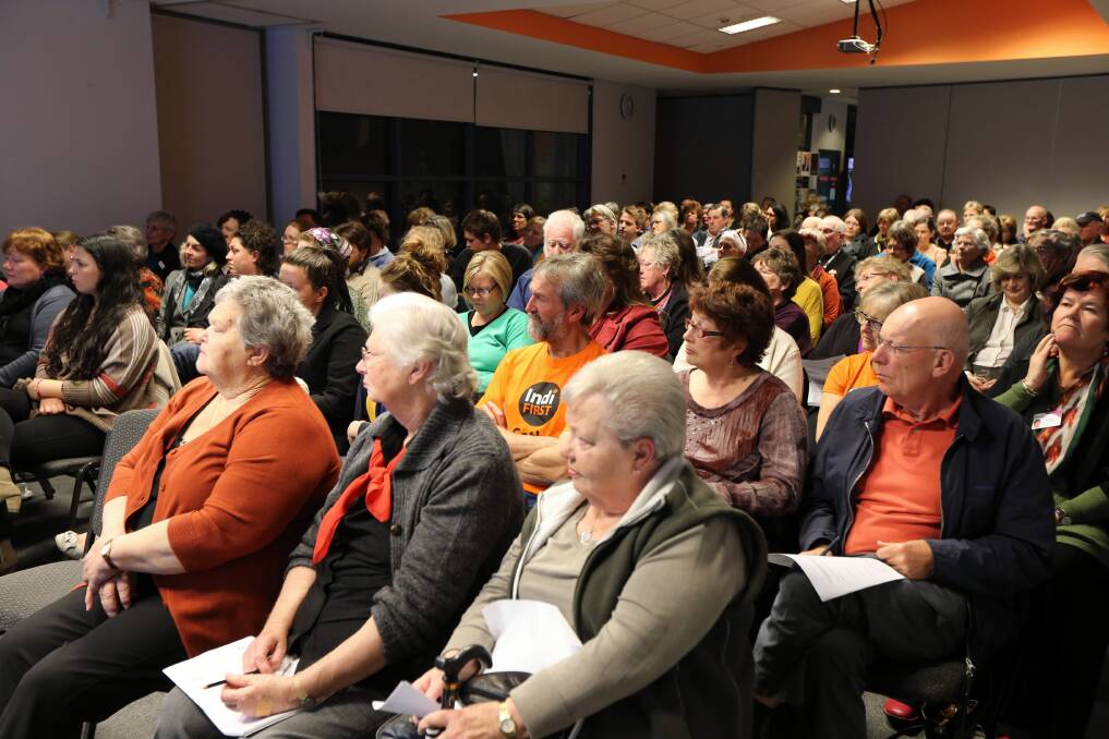 More than 100 people attended last night’s forum. 