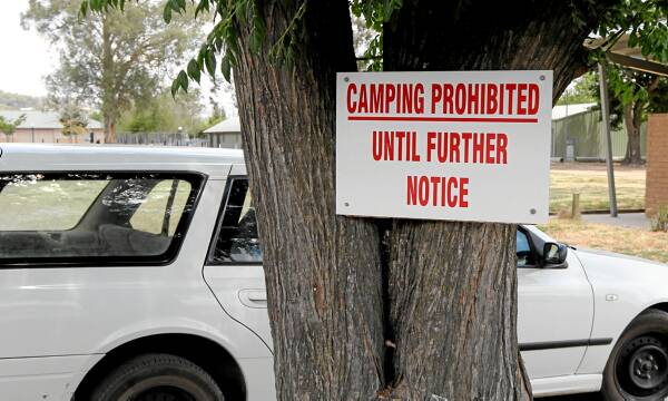 Camping has been temporarily banned at the Wodonga showground. Picture: PETER MERKESTEYN