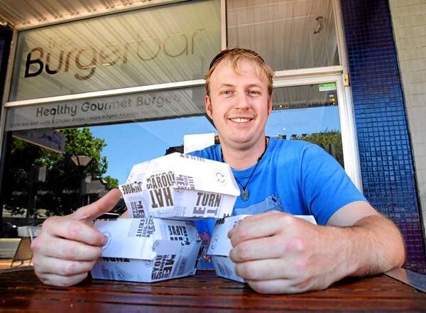 l Customer Steve Fuller ordered Burger Bar lunch for himself and two colleagues. Picture: JOHN RUSSELL