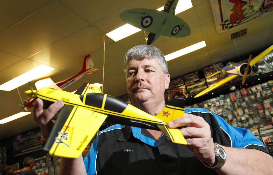 Phil Moss says model planes are more than a toy and there are many rules about flying them. Picture: BEN EYLES