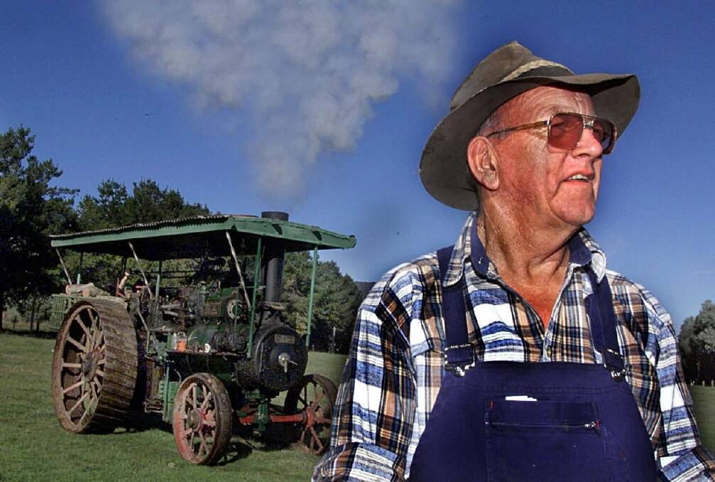 Jack Elliott, of Leneva, pictured before the Easter steam and oil engine rally in 2000.