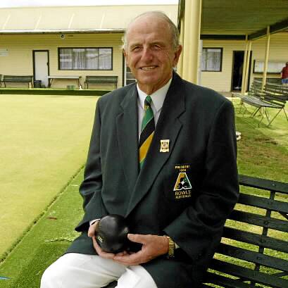 Sonny Downs at his home club in his Bowls Australia blazer.