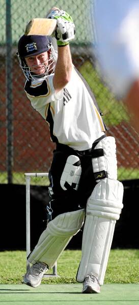 Star Hopper Greg Daniel bats at training. Pictures: JOHN RUSSELL
