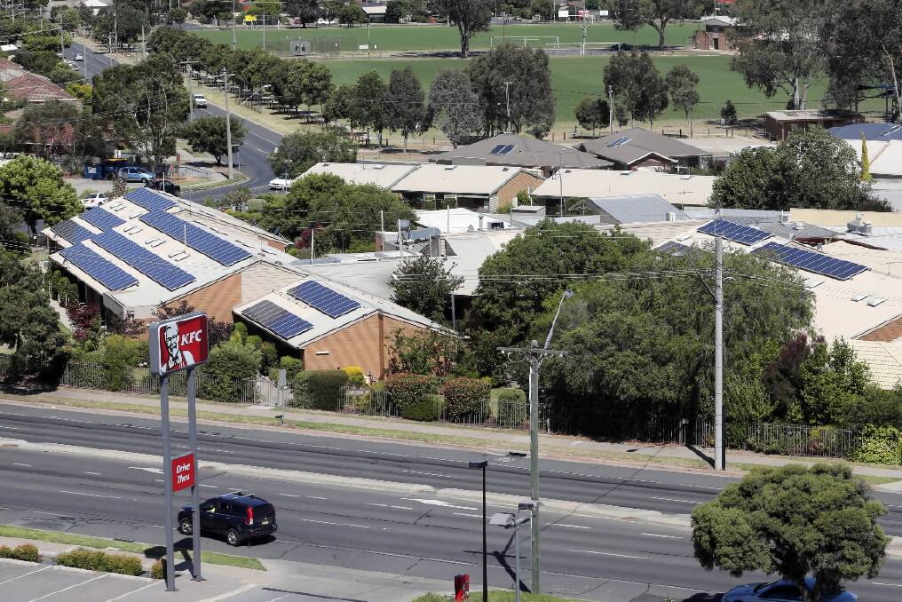 Solar panels at the Murray Vale Shalem Hostel.