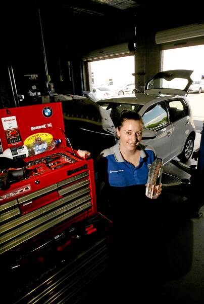 w Mechanic apprentice of the year Lara Gibson didn’t know anything about cars until she bought a 1964 Morris 1100 at age 17. Picture: BEN EYLES