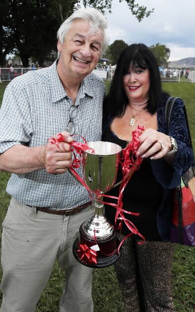 Ian and Carol Killip, owners of He’s An Angel, winner of the Towong Cup.