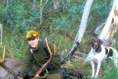 Nick Welch in April, 2007, on the "hunt of a lifetime" in the North East.