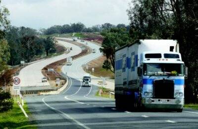 l A section of the Hume Highway duplication between Woomargama and Albury that is due to open today as will the bypass of the village of Coolac. Picture: JOHN RUSSELL