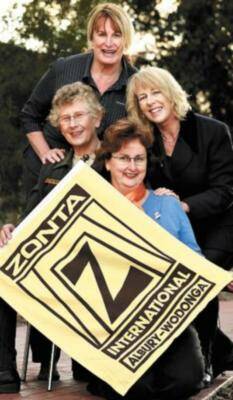 Zonta members (clockwise from left) Susan Leayr, Tonia Timmermans, Kay Bennett and Cathy Kearns. Picture: KYLIE GOLDSMITH