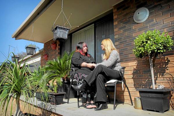 Kaylene Wilson, who has been on a waiting list for over a year, speaks with Robyn Raine. Picture: TARA GOONAN