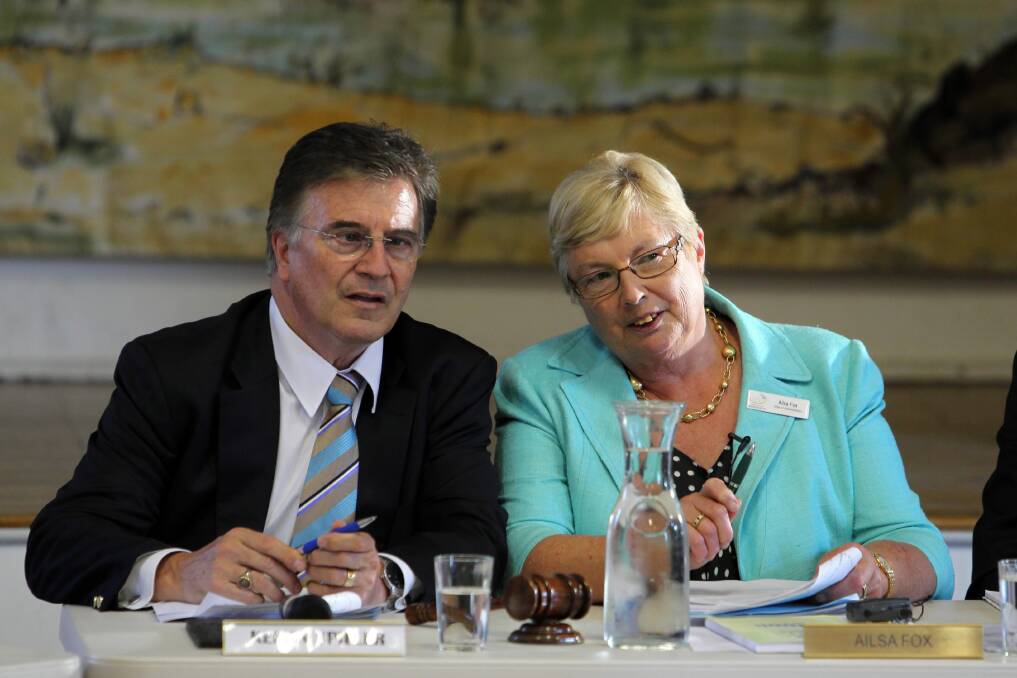 Kelvin Spiller and Ailsa Fox, who wants all meetings held in Wangaratta. Picture: MATTHEW SMITHWICK