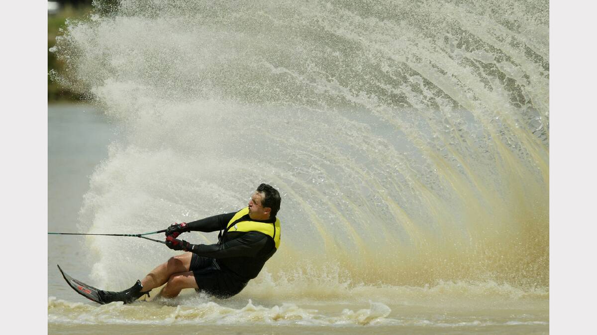 Albury Water Ski Club Malibu Series No3.  Leigh Southwell from Canberra. Picture: SIMON DALLINGER