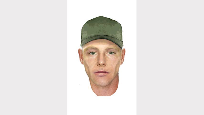 Wodonga police want to speak to this man about the theft and torching of a van last week.