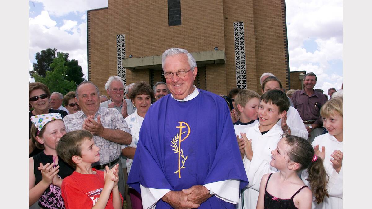 Fr. John Ware of St. Mary's Church Rutherglen celebrates 50 years as a priest. Picture: RAY HUNT