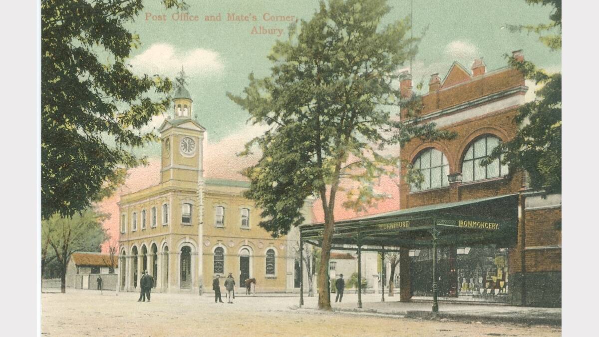 The centre of Albury about 1905 — from a German-manufactured picture postcard.