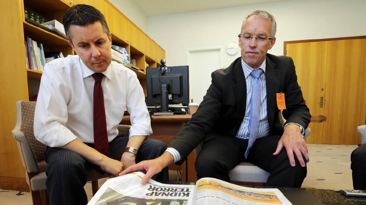 Last November then Federal Minister for Mental Health Mark Butler met with Stuart Baker to discuss Albury Wodonga needs headspace’s campaign.