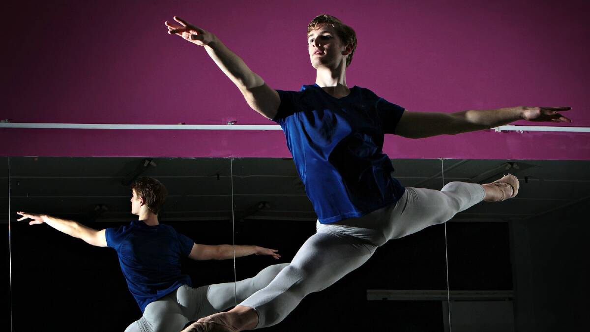 Dominic Ballard says the passion keeps him focused on his goal of joining Paris Opera Ballet — “I want to be as perfect as I can”. Picture: KYLIE ESLER
