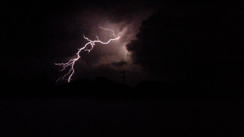 Melanie Daniels and Ayden O'Dwyer sent us this photo of the lightning show via our Facebook page.