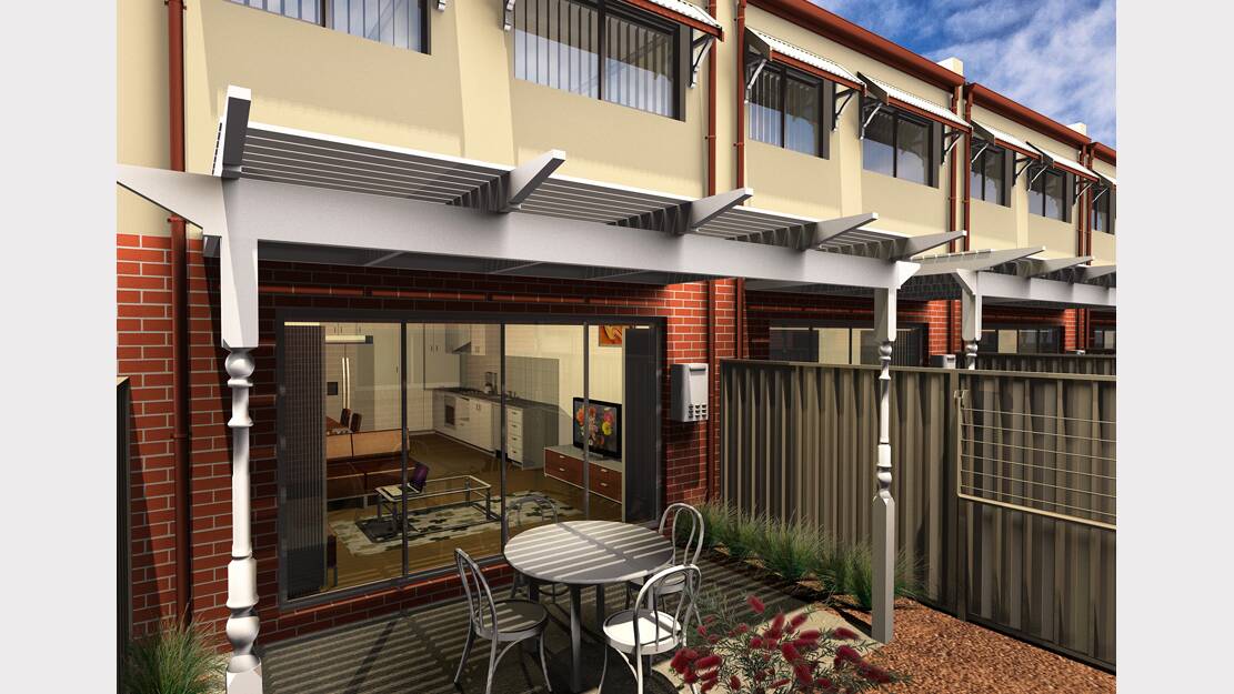 An artist's impression of Drysdale Terraces, planned for the Wilson Street side of the CSU campus in central Albury. 