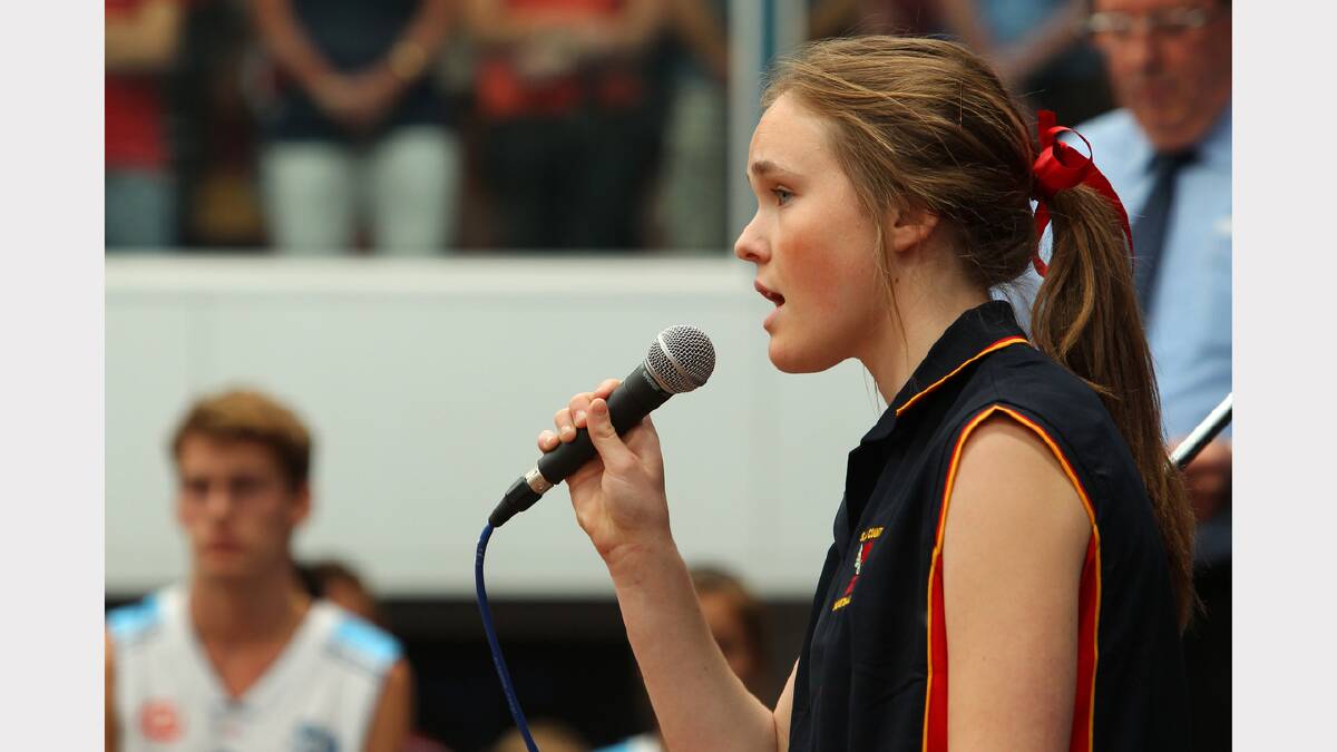 Opening ceremony of the Australian Country Junior Basketball Cup. All pictures available for purchase in large, high quality prints. Call 1300 655 666. PICTURES: Matthew Smithwick.