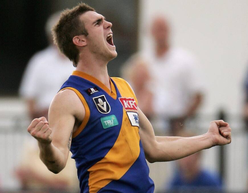Dean Limach in action for VFL club Williamstown in 2007.