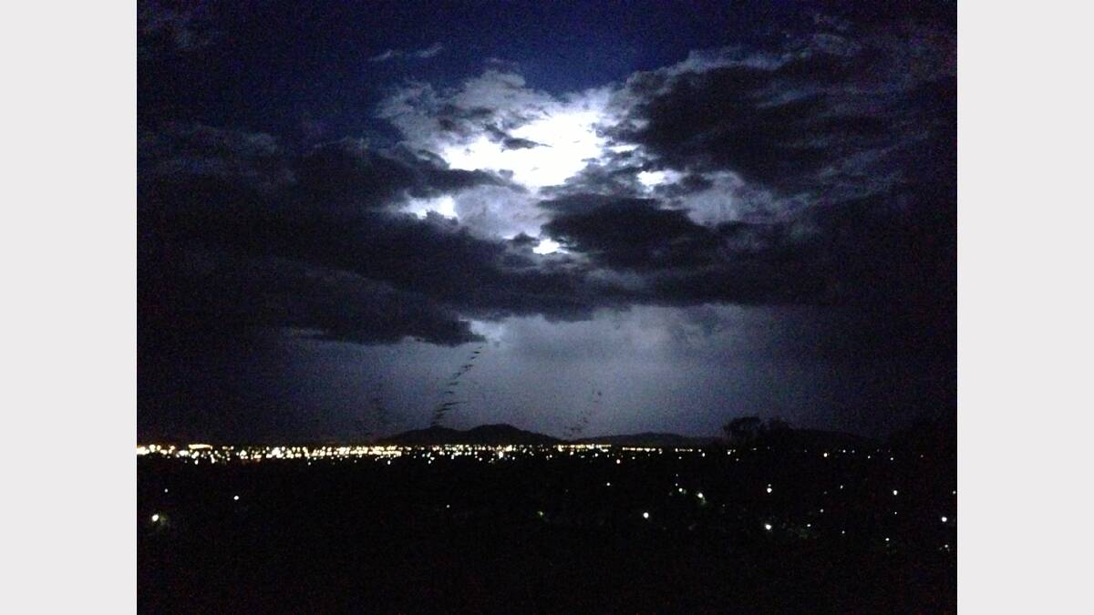 Michelle Hoppe messaged us this photo via our Facebook page: "From the hill behind Brewer Drive, Wodonga."