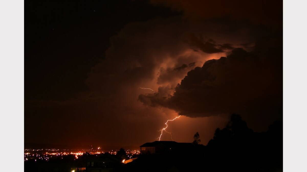 Lachlan Pollard sent us these great lightning photos from Donnington Drive, Wodonga.