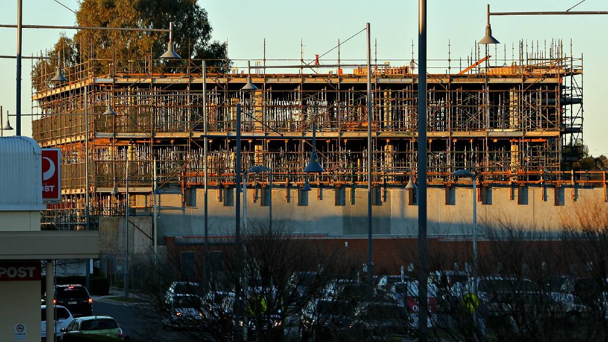 Lavington's Northpoint tower is slowly rising, but it won't reach the heights first thought. PICTURES: Matthew Smithwick.