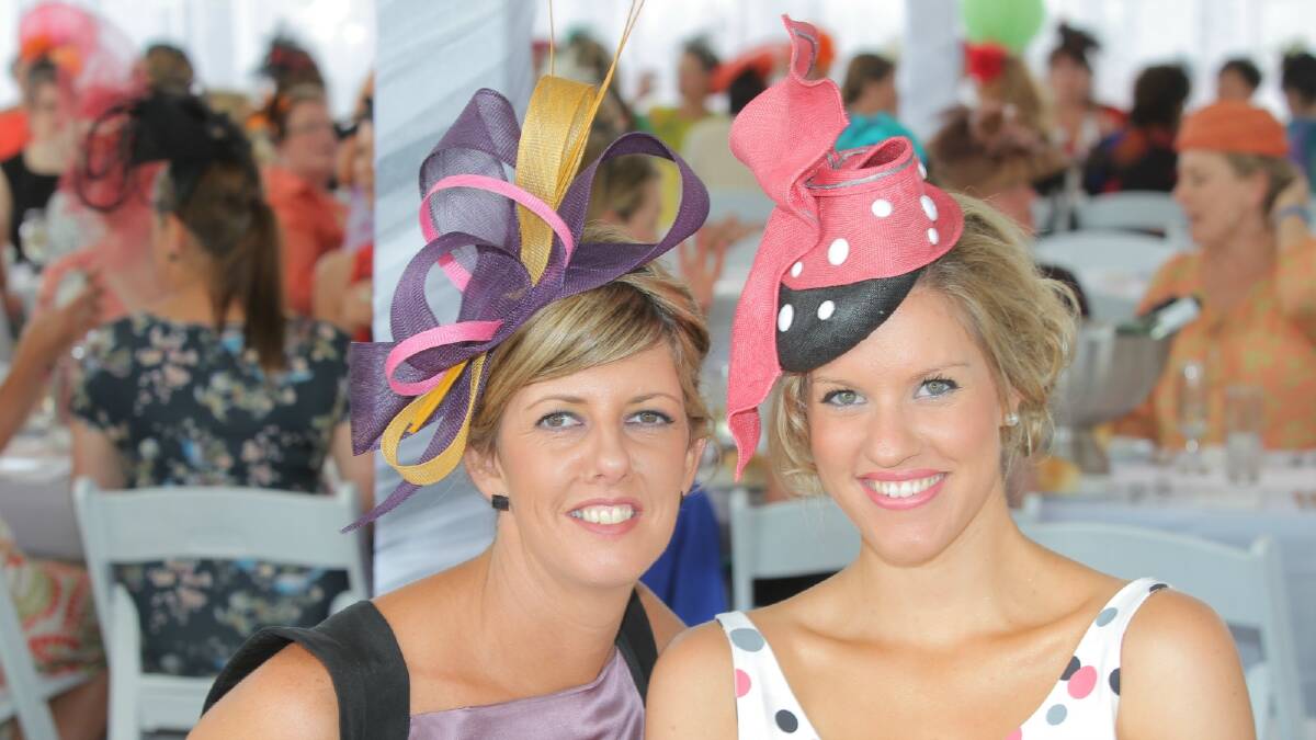 OAKS DAY FASHION: Marquee styles at Albury today. 