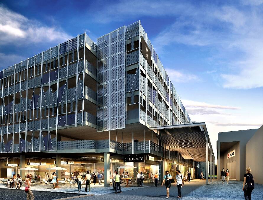 An artist's impression of what the Volt Lane precinct fully finished.