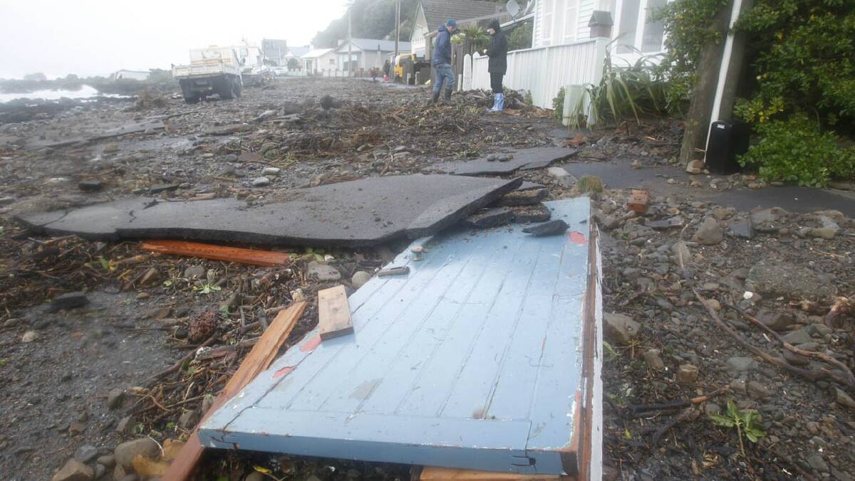 Storm damage in Wellington. Picture: PHIL REID