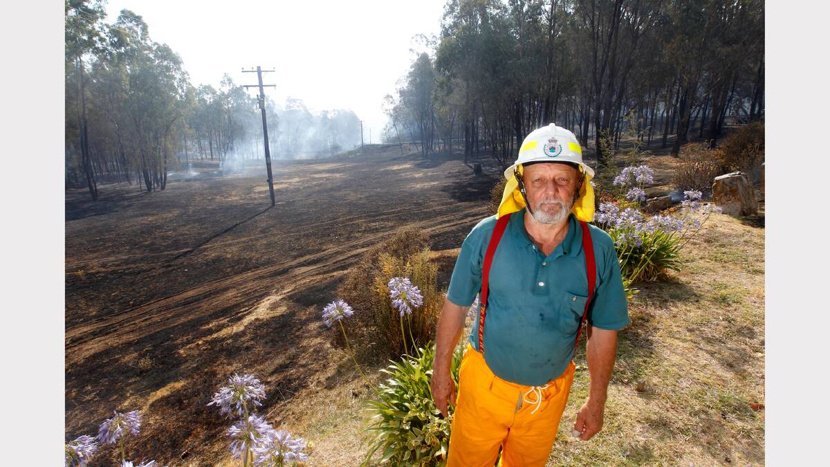 A strict fire plan saved home owner Daryl Biddle's property.