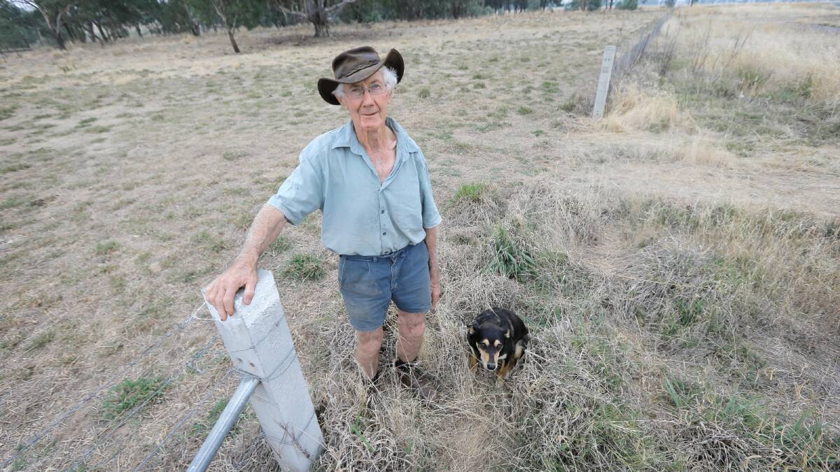 Noel Ryan was very concerned when he discovered his fence gates had been stolen. Picture: TARA GOONAN