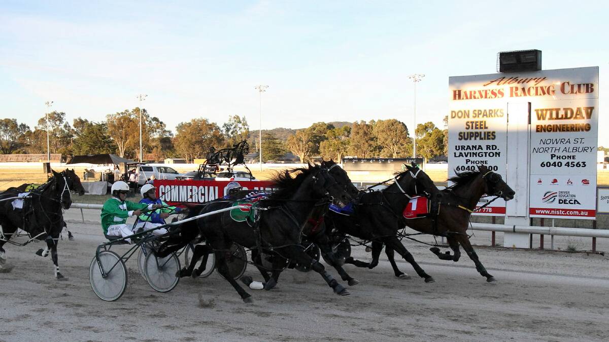 'Master McGregor'  (far right) charges across the line. Picture: MARK JESSER