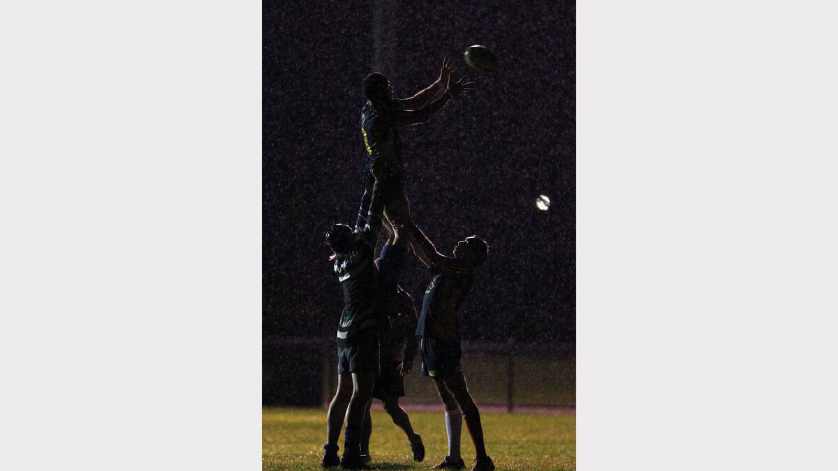 Smithwick was just leaving a photo shoot at the Steamers rugby team training session when he noticed light reflecting off the boys in the rain. “I thought it was worth stopping to get a more moody picture out of what was a pretty typical night at training,” he says.